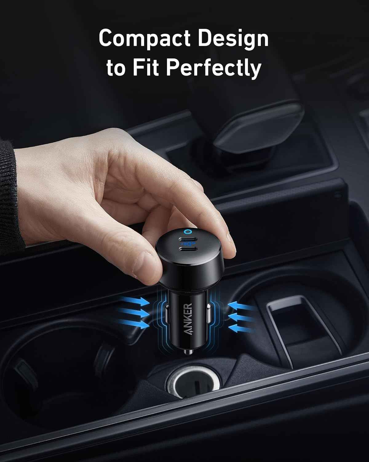 Anker USB C Car Charger, 40W 2-Port PowerIQ 3.0 Type C Adapter, iPhone 17 Car Charger, PowerDrive III Duo with Power Delivery for iPhone 17/17 Pro Max/16/15/14 Series, Galaxy S24/23,AirPods and More