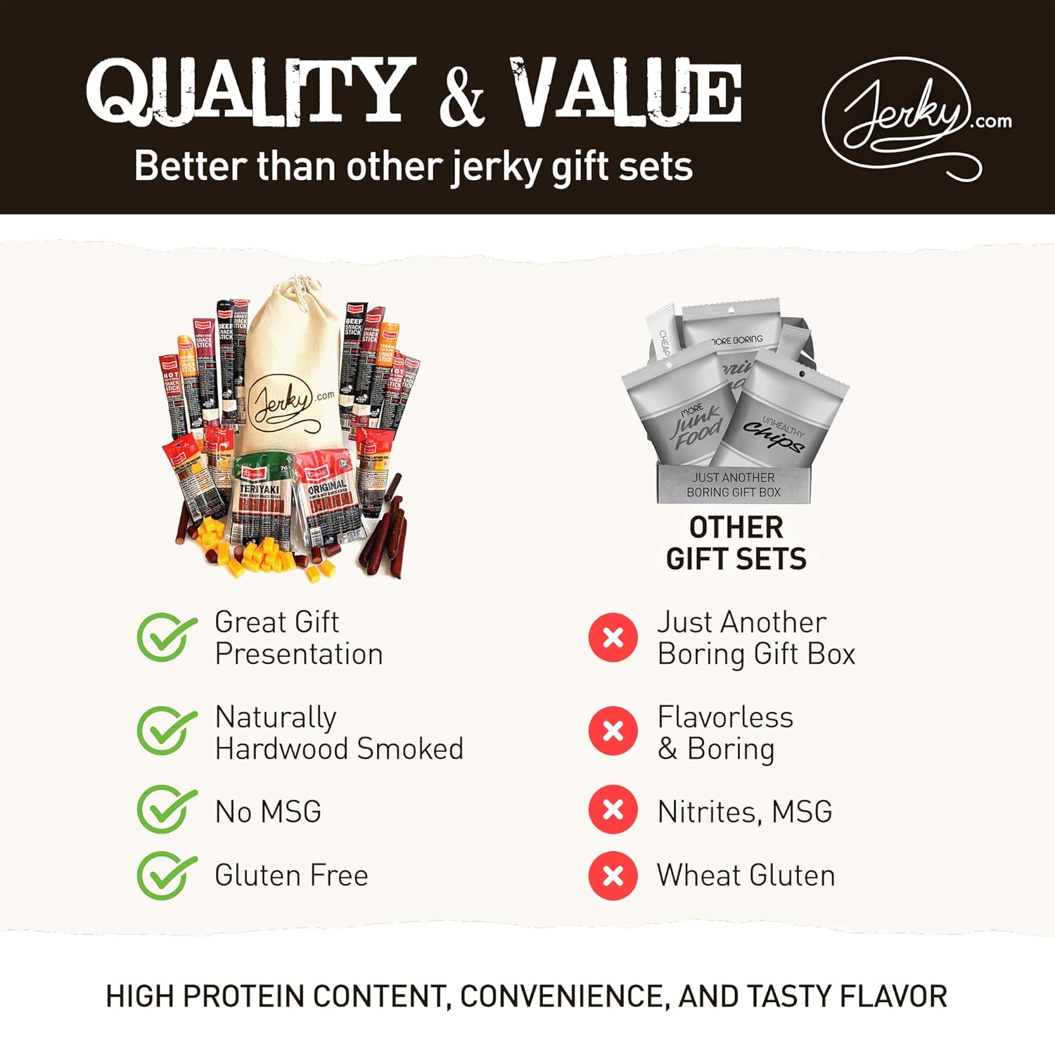 jerky.com 26pc meat sticks variety pack with pork, turkey, ham, beef & cheese sticks, gluten free & keto
