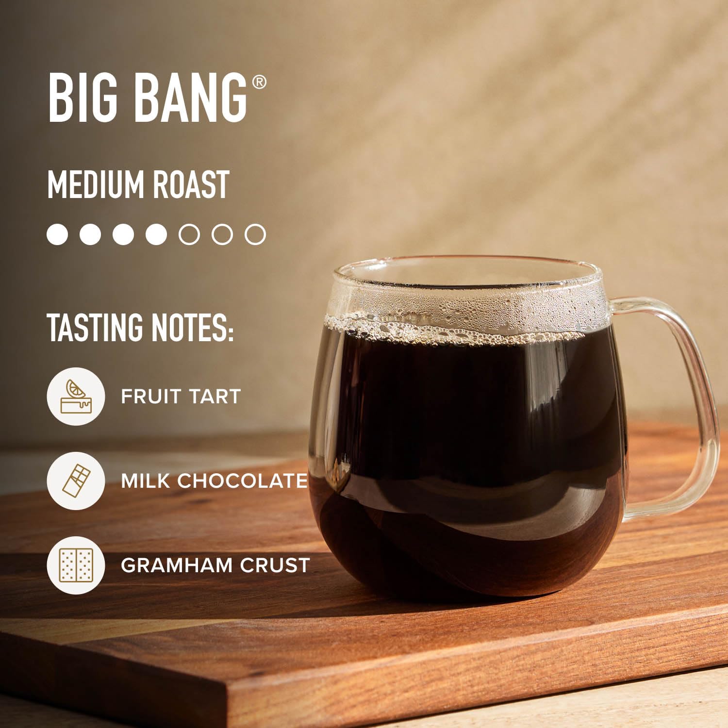 Peet's Big Bang 18 Ounce Medium Roast Ground Arabica Coffee Bag
