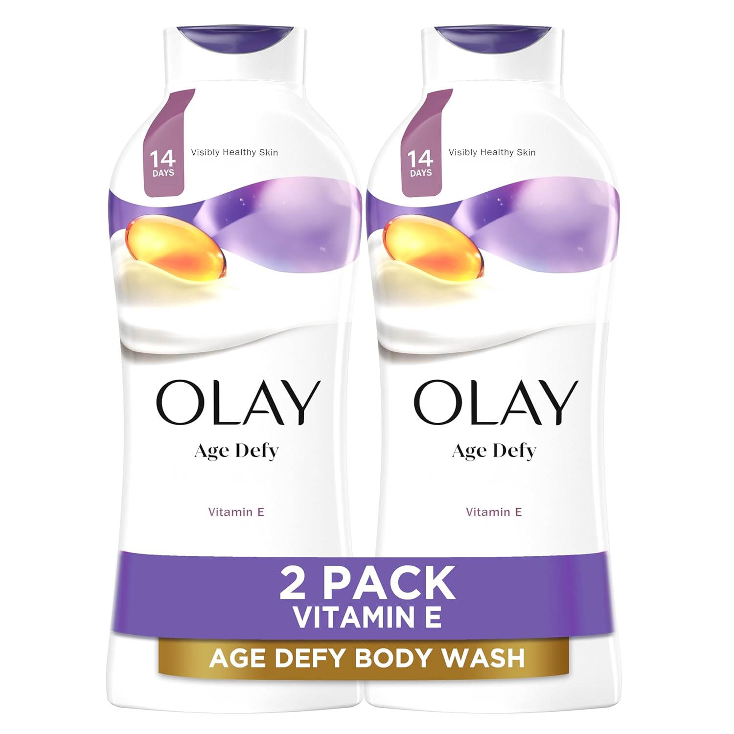 olay body wash for women, 24hr moisturizing, hydrating & refreshing, b3 vitamin complex, paraben-free, 22 fl oz, pack of 2