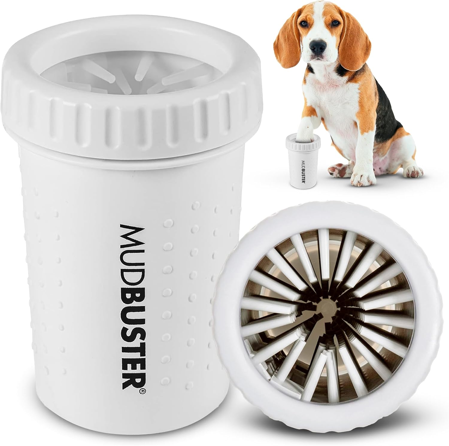 Dexas MudBuster Portable Dog Paw Washer in Large, Matte Black, Special Edition for Easy Cleaning