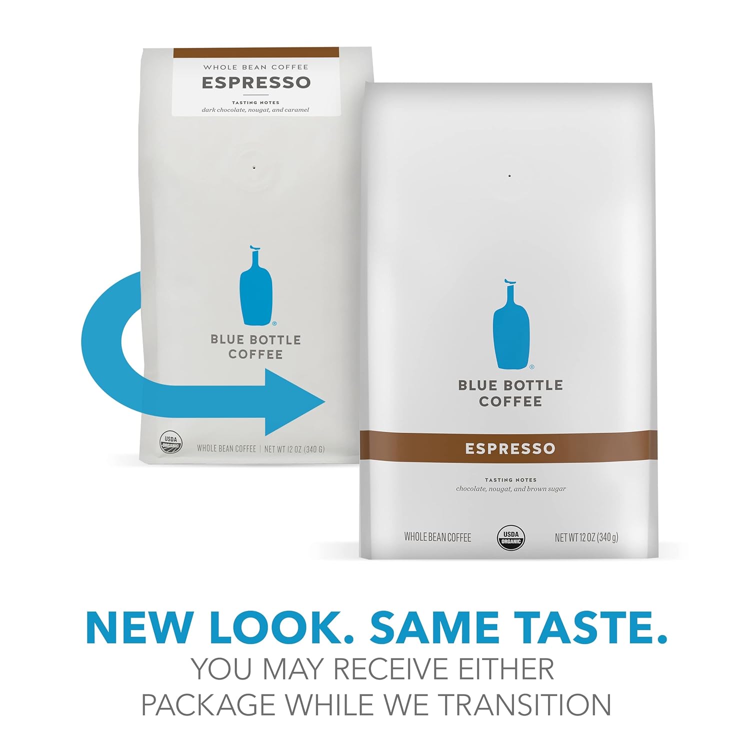 blue bottle organic dark roast whole bean espresso 12 ounce bag coffee