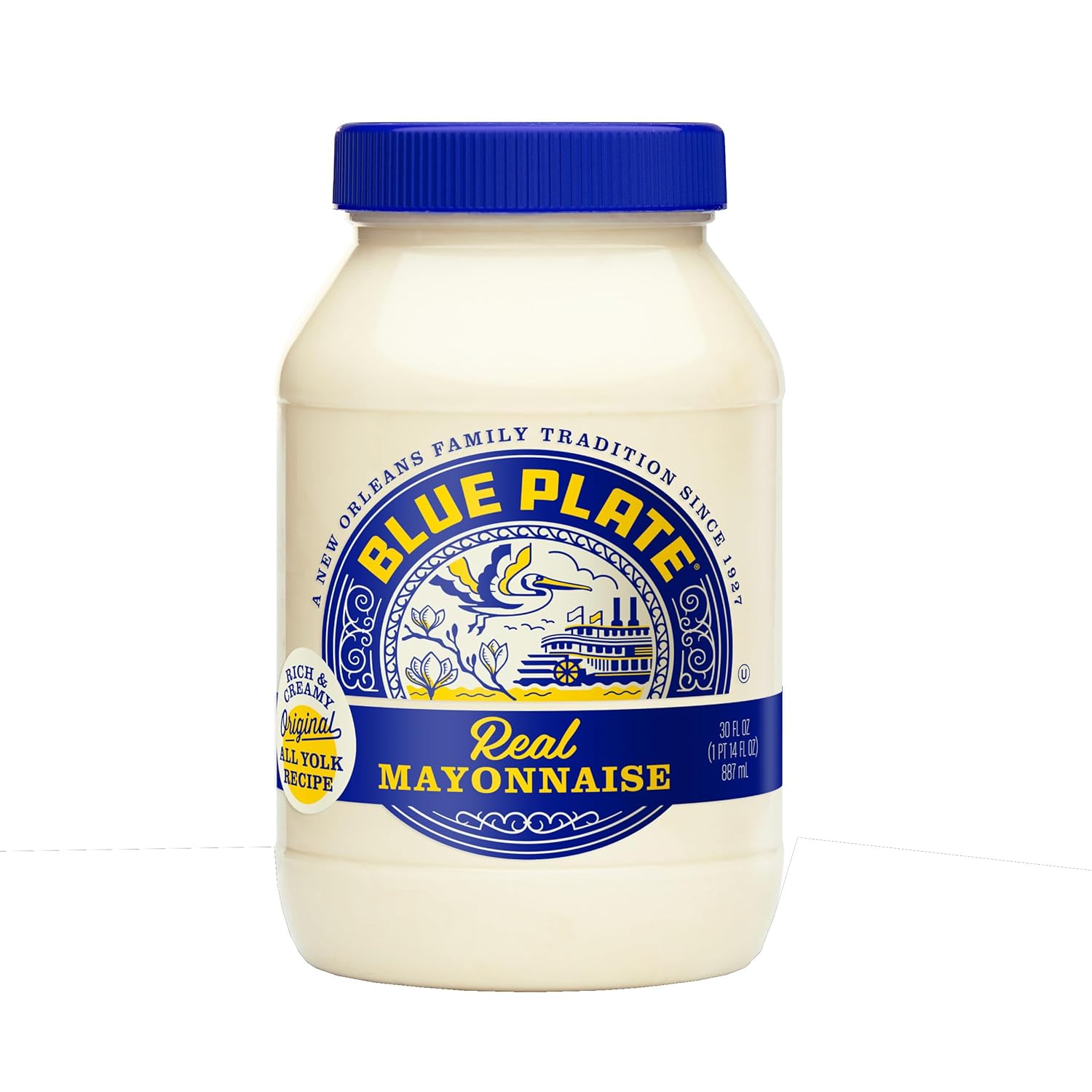 blue plate real mayonnaise 30 fl oz jar homestyle mayo for chicken salad