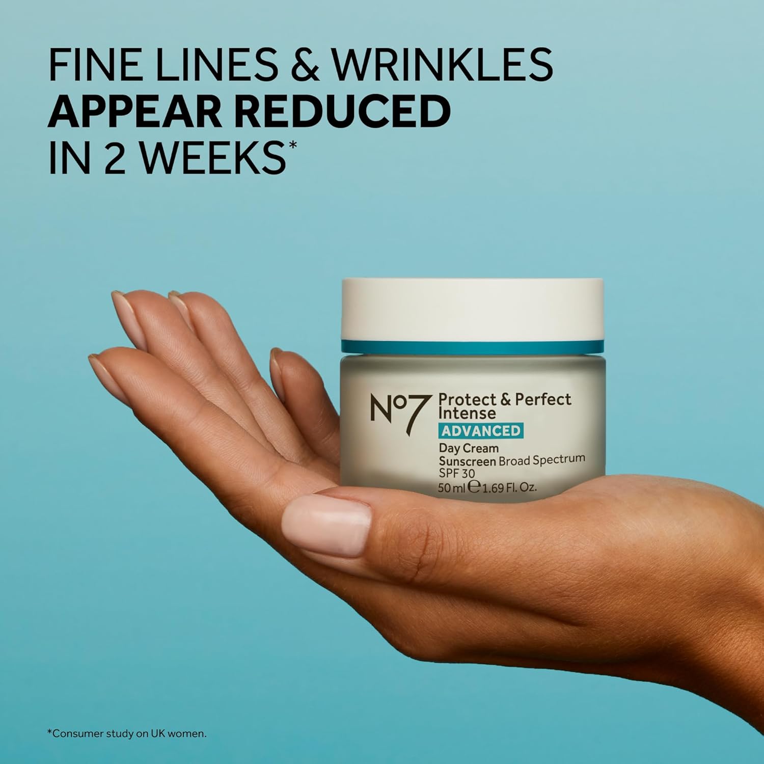 No7 protect & perfect intense advanced face cream with hyaluronic acid & collagen peptide technology 1.69 oz
