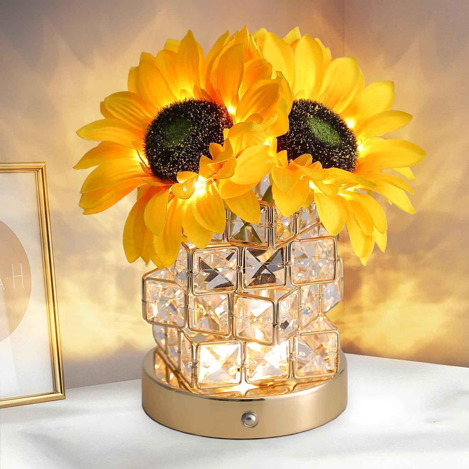 Birthday Gifts for Women,Tulips Flower Touch Lamp,Rechargeable Cordless Lamps 3-Colour Dimming Small Night Light for Festival,Restaurant,Bedroom,Office Home Decor Gifts for Mom | Gifts for Mom, Birthday Gifts for Women, Small Night Light, Rechargeable, Be