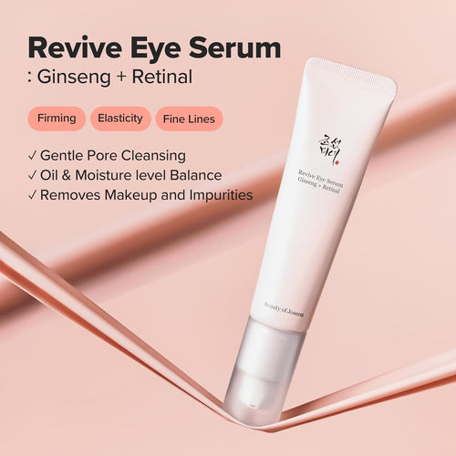 Beauty of Joseon Revive Eye Serum with Niacinamide and Retinol for Puffy Eyes, Fine Lines, and Dark Circles, Korean Skincare, 30ml, 1 fl.oz