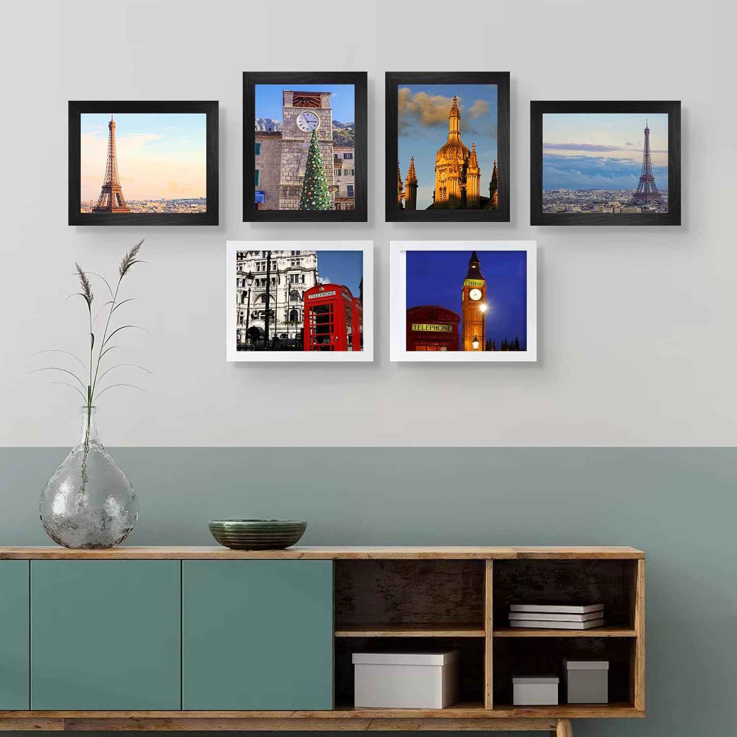 SESEAT Black 8x10 Picture Frame, Photo Frame for Wall Mounting or Tabletop Diaplay, 1 Pack