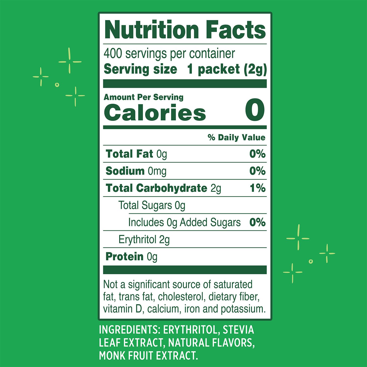Whole Earth Stevia & Monk Fruit Sweetener packets, 400 count, zero-calorie sugar substitute for keto, paleo, and low-carb diets