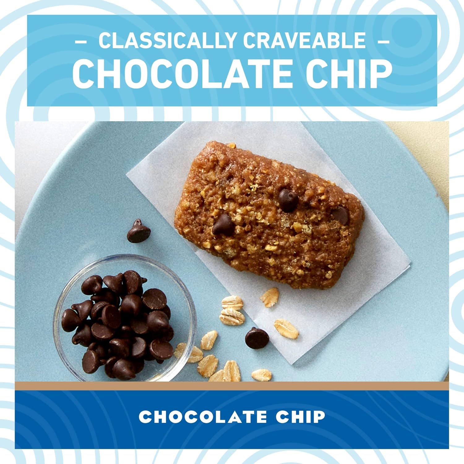 clif bar minis chocolate chip organic oats 4g protein non-gmo plant based snack size energy bars 20 pack