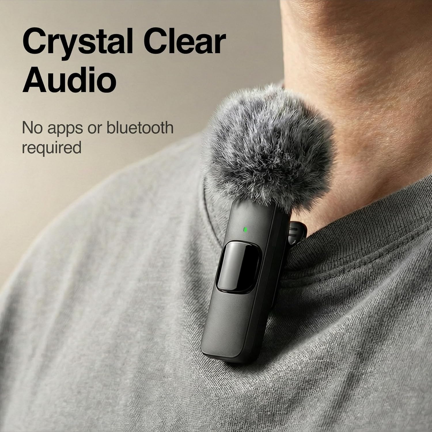 Mini Mic Pro (Latest Model - Wireless Mini Microphone for iPhone, iPad, Android - 2 Pack Lavalier Microphone for Video Recording - iPhone Mic Crystal Clear Recording with USB-C for Content Creators