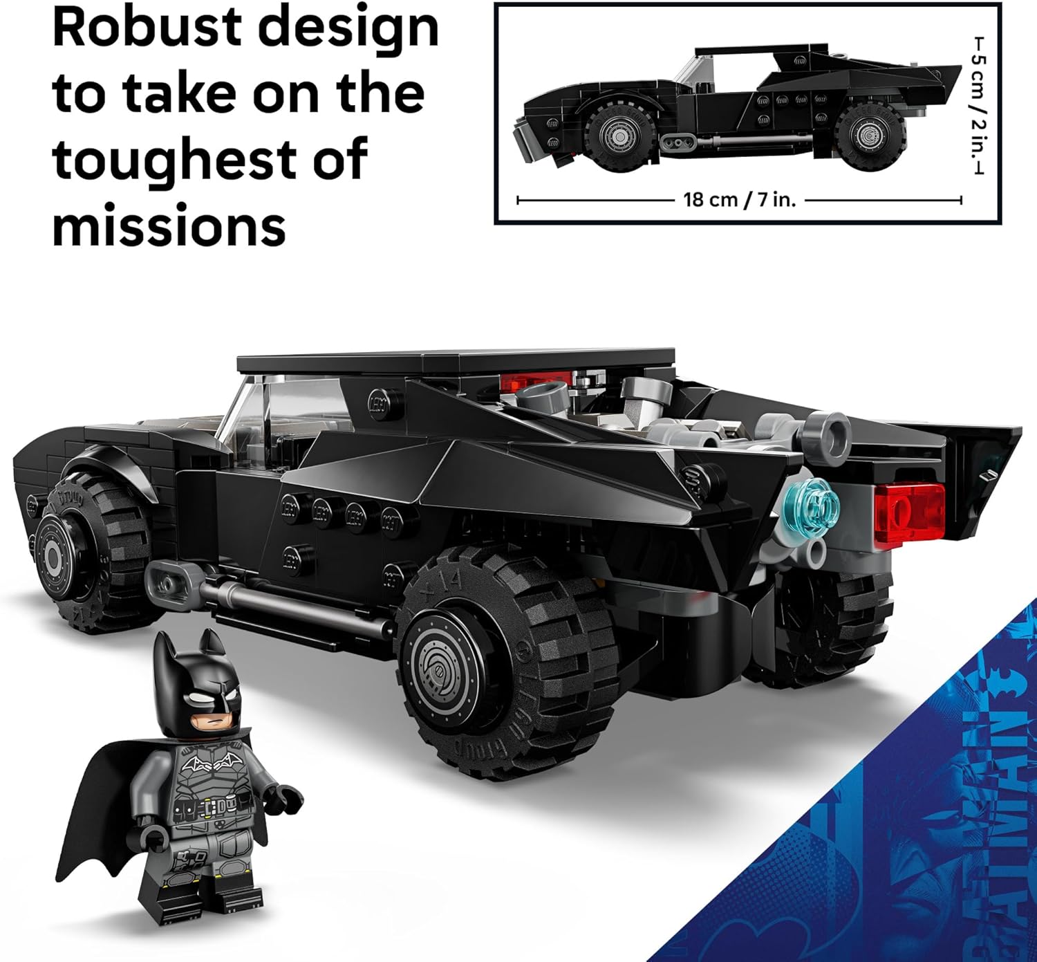 LEGO DC Batman: The Batman Batmobile Building Toy for Kids - Building Blocks W/Batman Minifigure & Golden Coin - Super Hero Room Decor for Boys & Girls, Ages 9+ - Gift Idea for Birthdays - 76332