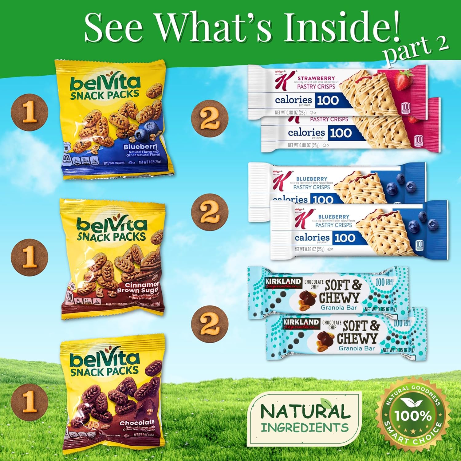 deluxe assorted healthy snack box for adults and families 28 count variety pack