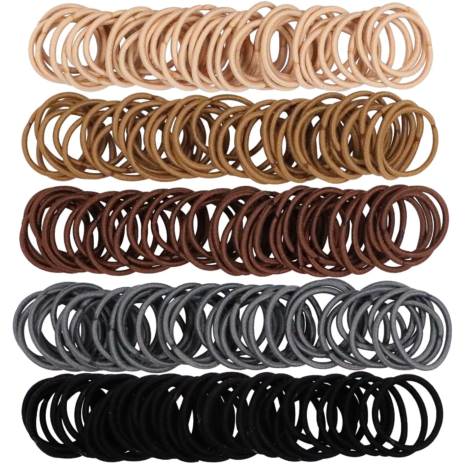 200pcs small hair ties for baby girls infants toddlers kids, elastic hair ponytail holder accessories