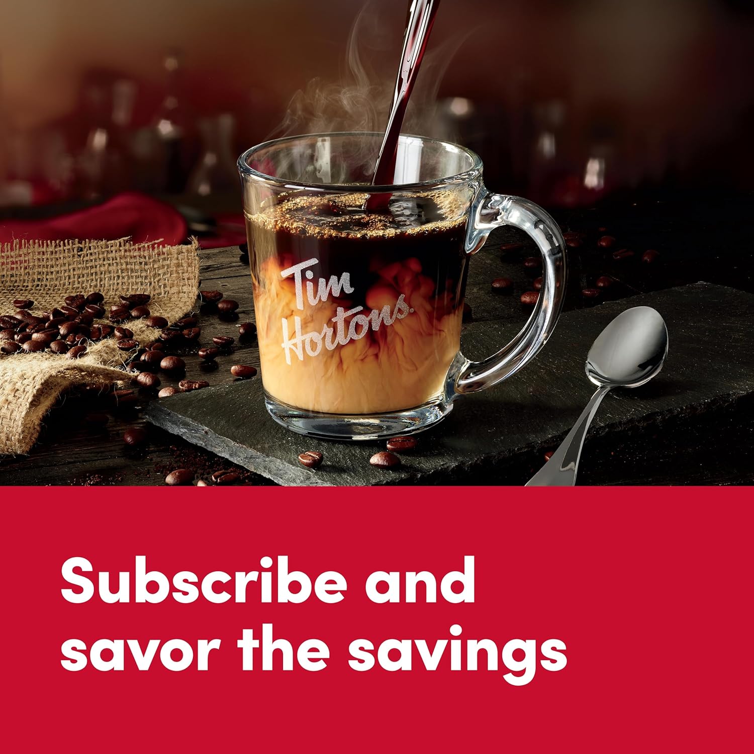 Tim Hortons Original Blend, Medium Roast Coffee, 100ct K-Cup Pods for Keurig Brewers, Single-Serve