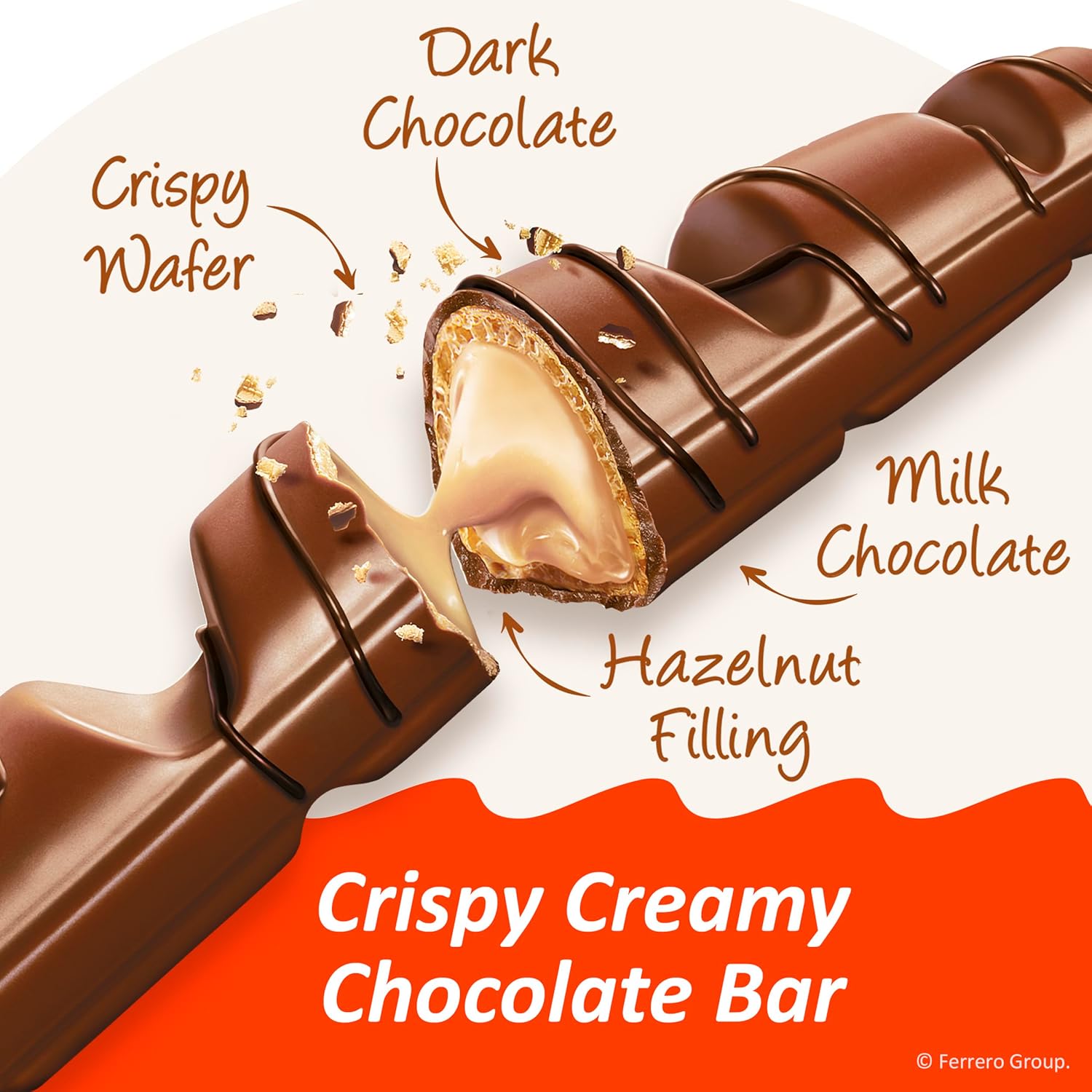 kinder bueno milk chocolate bars with hazelnut cream bulk 20 pack