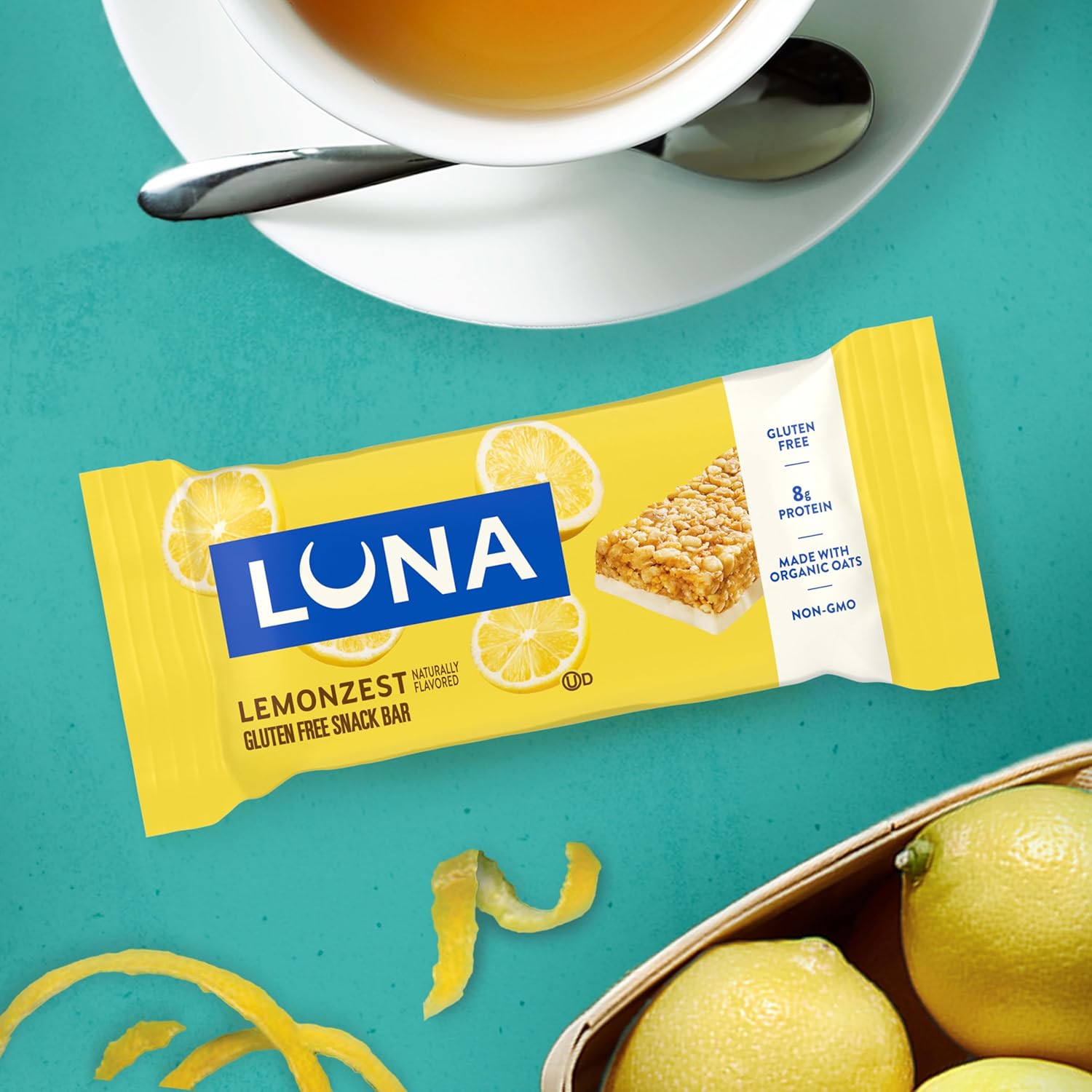 Luna Bar LemonZest Flavor Gluten Free Snack Bars Non GMO 12 Pack Protein Bars Value Pack
