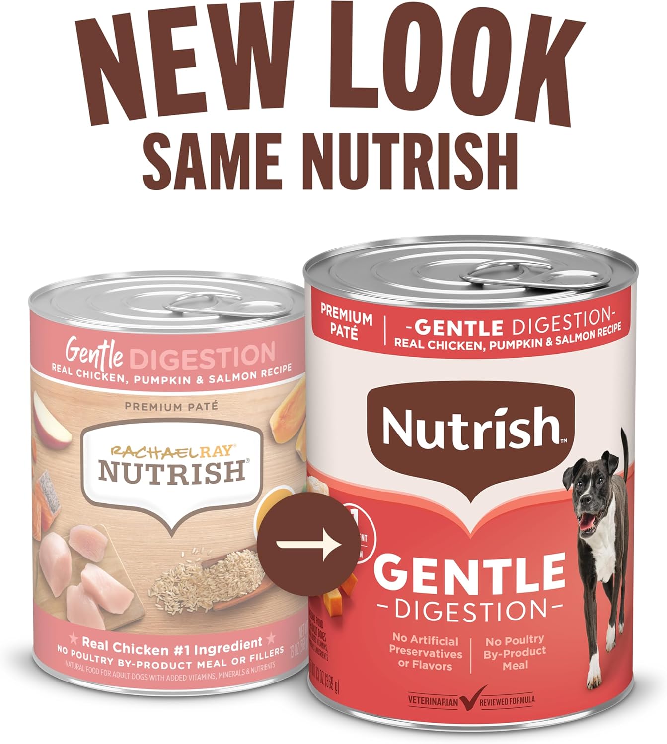 rachael ray nutrish gentle digestion premium paté wet dog food real chicken pumpkin & salmon recipe 12 count