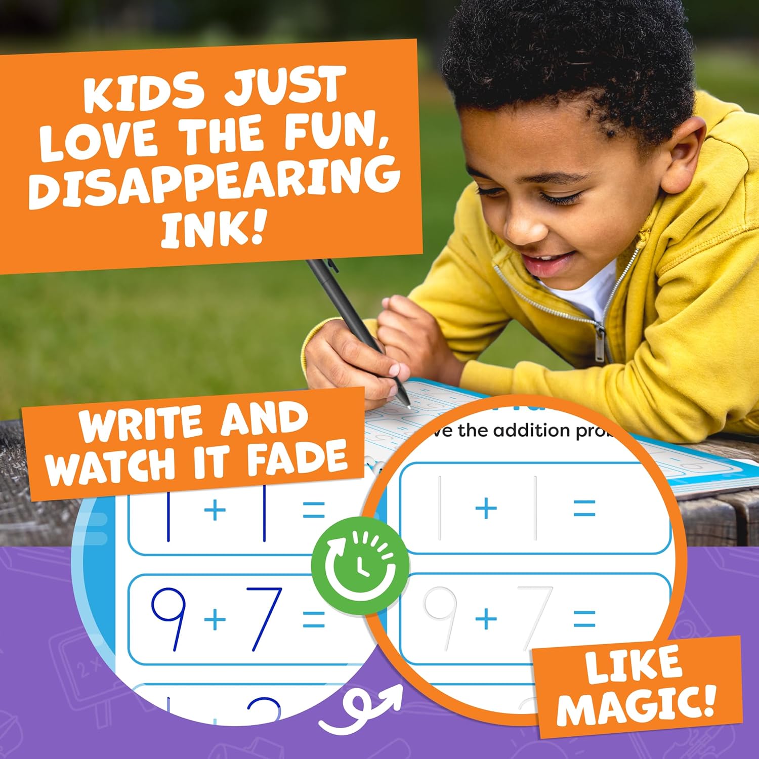 Magic Grooved Writing Practice for Kids - Grooved Writing Books for Kids 3-5, Kindergarten Workbooks Handwriting Practice for Kids 5-7 - Preschool Workbook, Magic Book