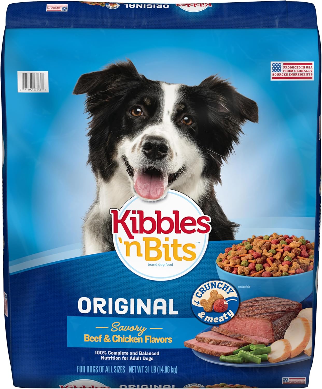 Kibbles 'n Bits 31 pound savory beef and chicken flavor dry dog food for adult dogs