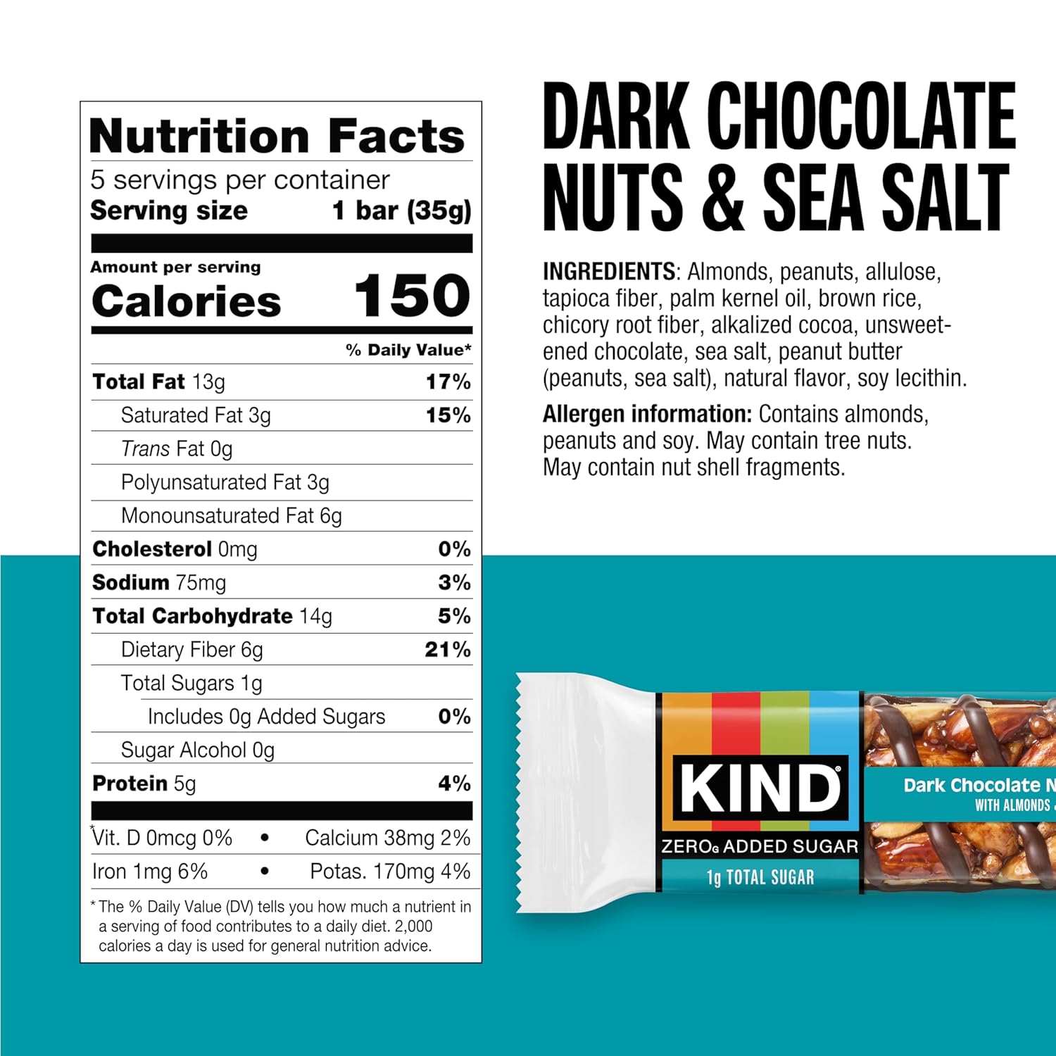 kind zero added sugar dark chocolate nut bars variety pack keto friendly gluten free