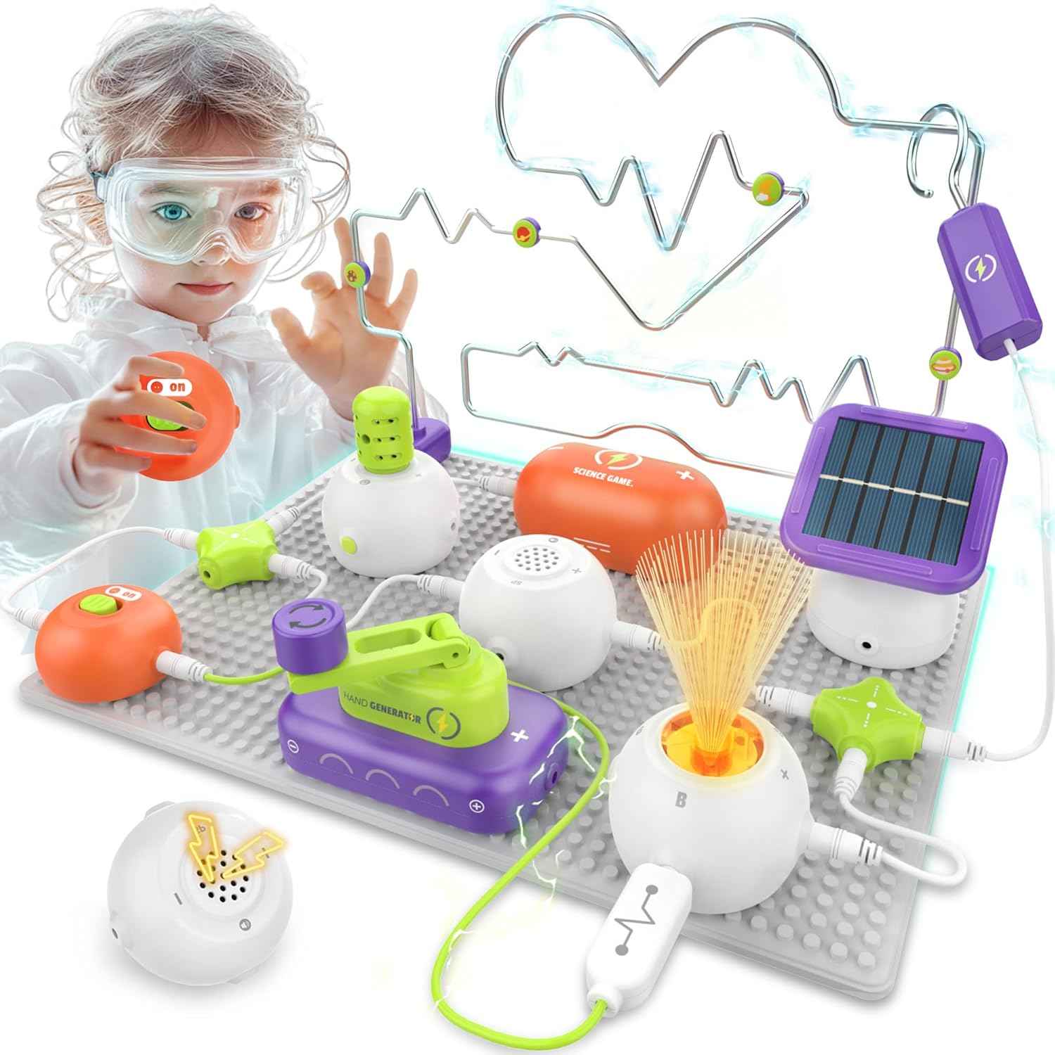 Science Kits for Kids - STEM Kits for Kids, Electronics Exploration Kit, Over 420 Projects, 35 Circuit Parts, STEM Educational Toy Gifts for Kid Boys Girls Ages 3 4 5 6 7 8 9 10 11 12