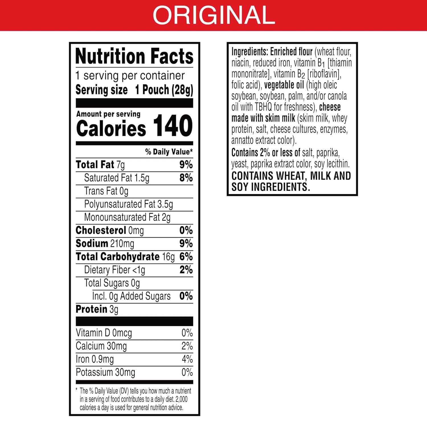 Cheez-It Original Baked Snack Crackers, 40 Packs of Individually Wrapped 1-Ounce Bags
