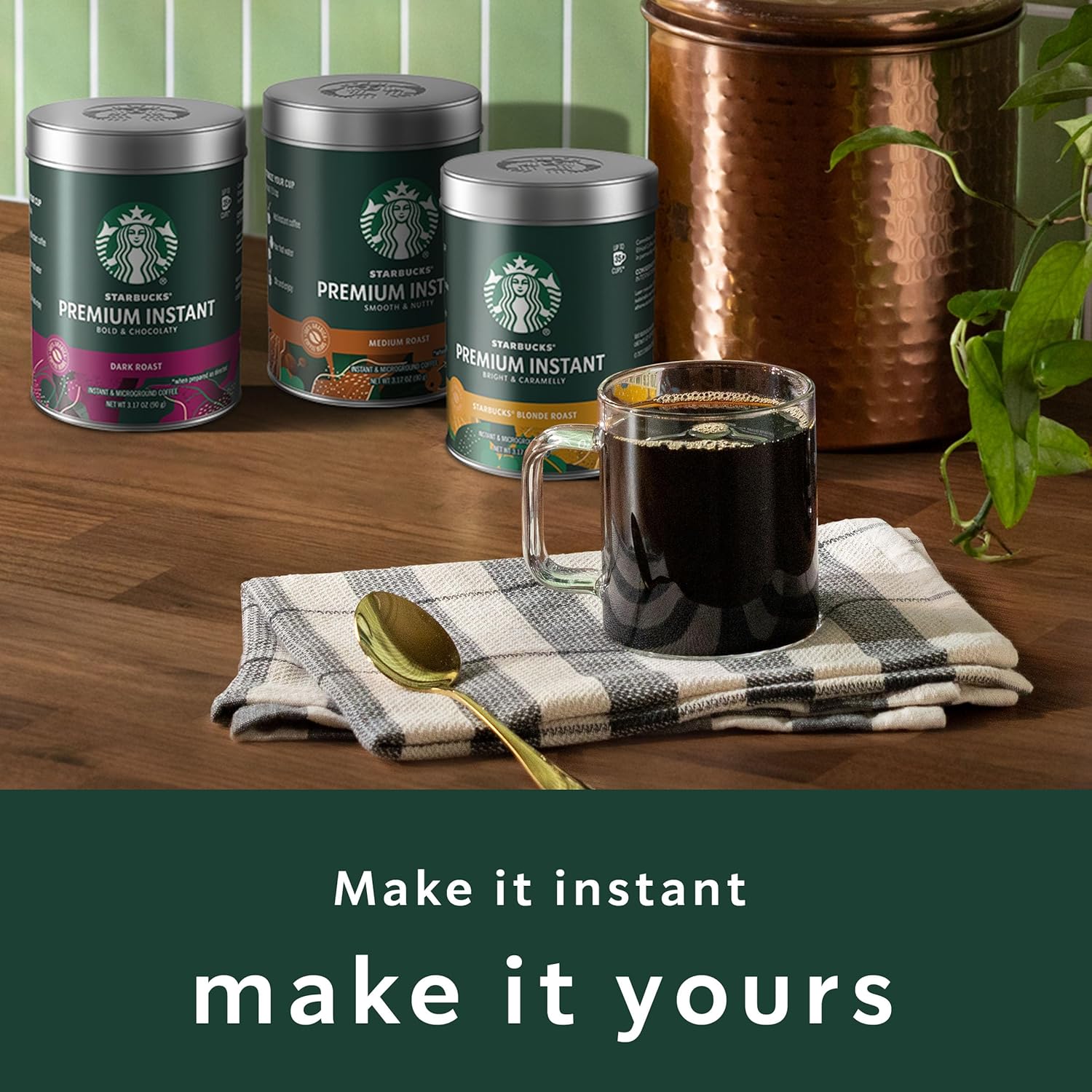 starbucks premium instant medium roast arabica coffee 3 tins