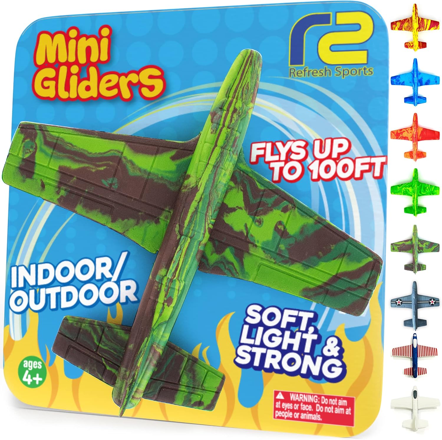 Foam Airplanes - Easter Basket Stuffers for Kids All Ages 4 5 6 7 8 9 10 Year Old - Best Toy Gift - Boy Toys Basket Stuffer Gifts - Fun Easter Gifts for Boys & Girls Party Favors - Air Plane Gift Idea