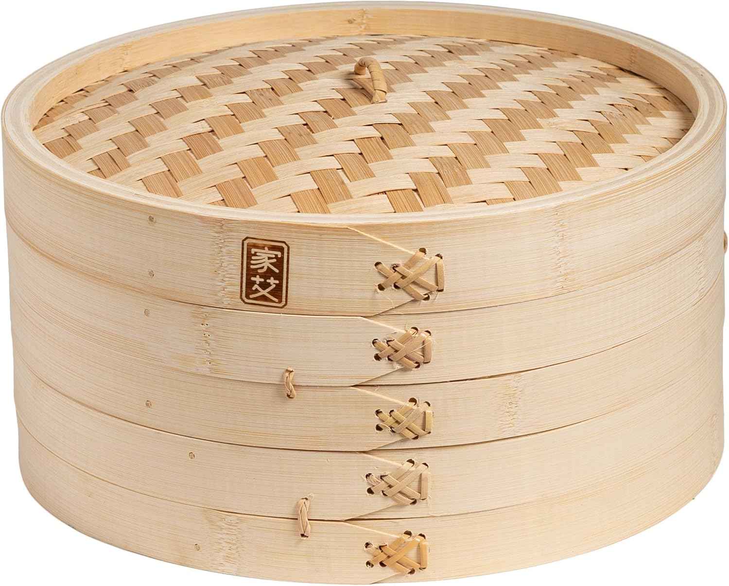 Joyce Chen 2-Tier Bamboo Steamer Baskets, 10-Inch