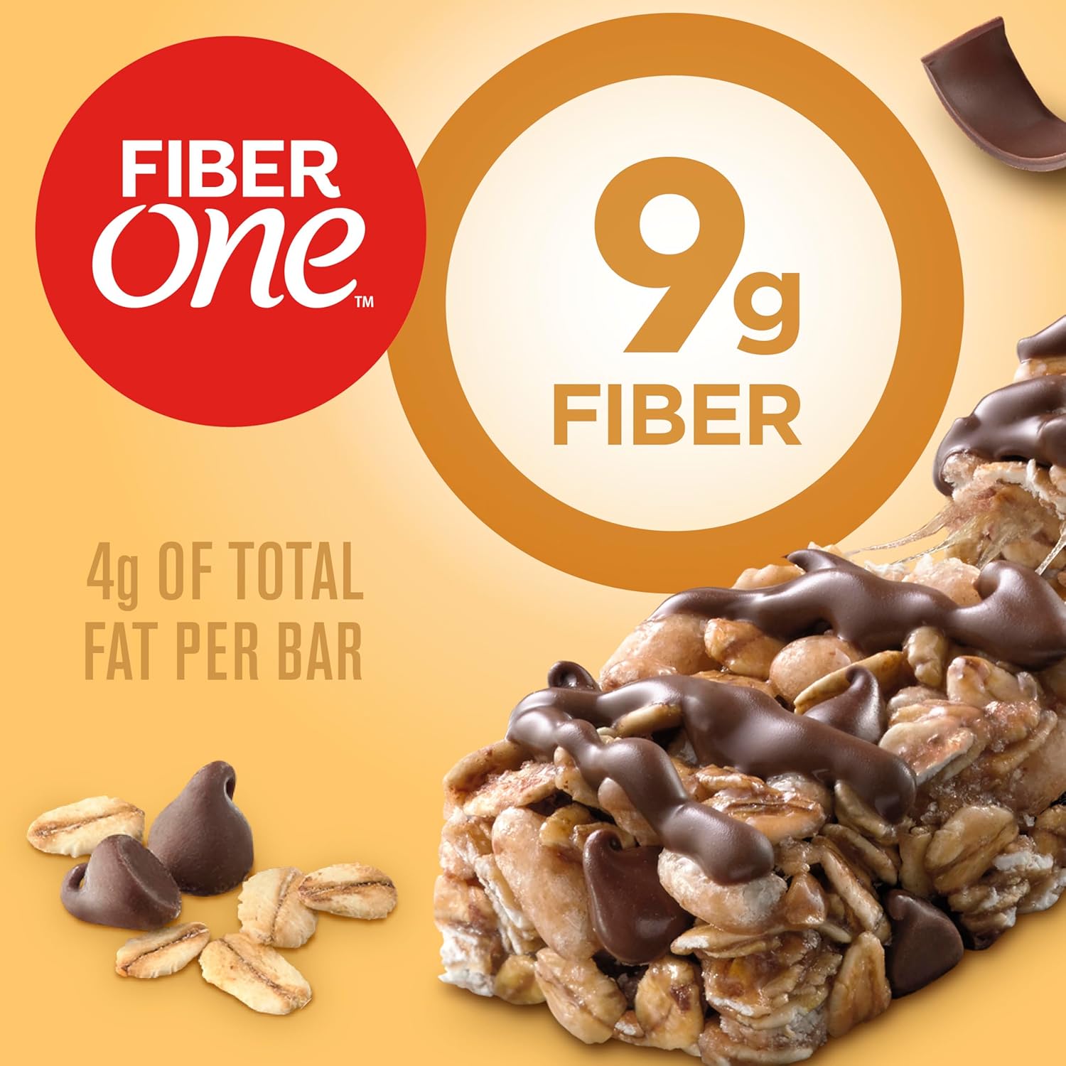 Fiber One Chewy Bars, Mega Pack, 15 Count, Oats and Chocolate, 21.2 oz