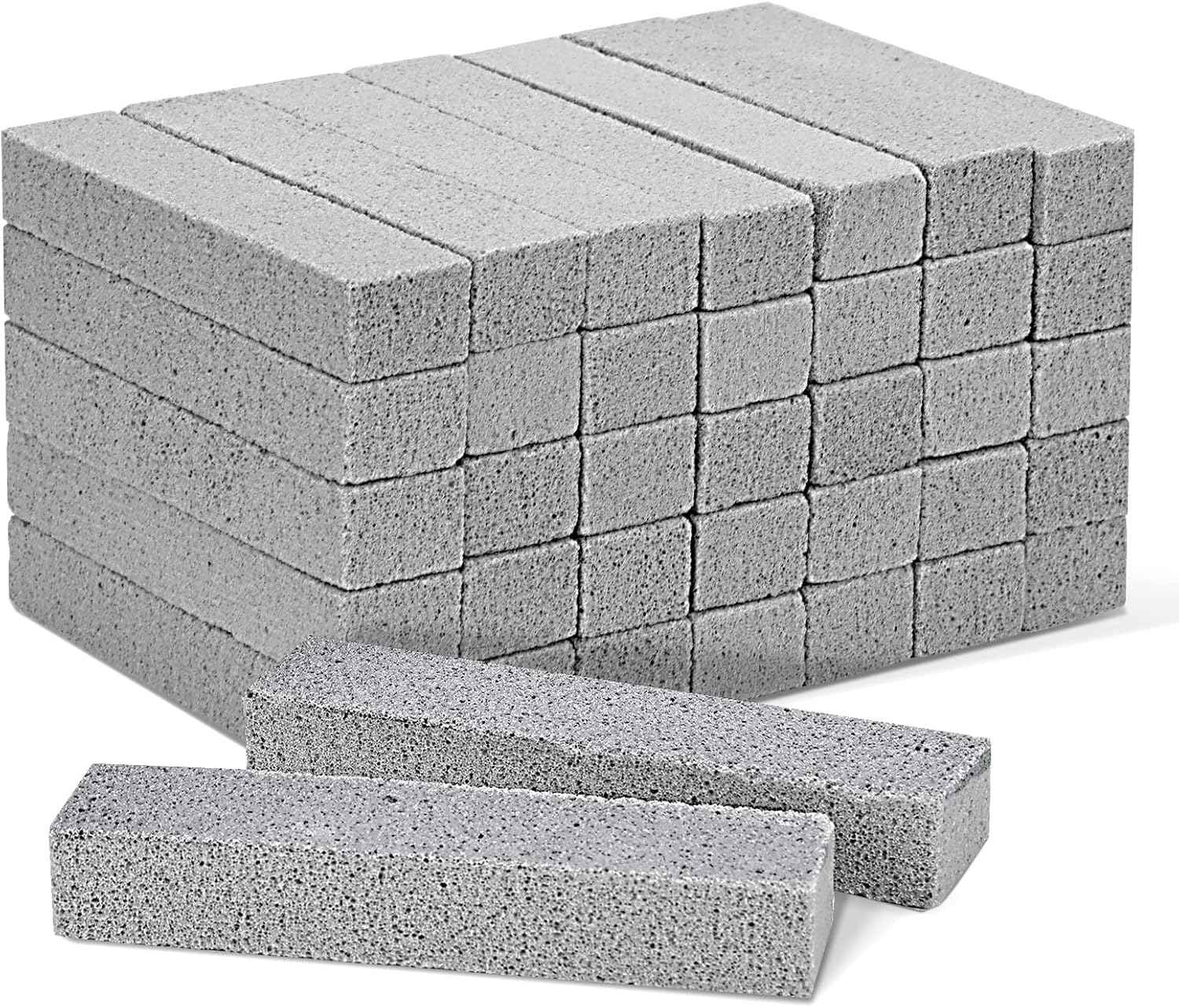 HongWay 10 Pack Pumice Stone for Cleaning, Pumice Stone for Toilet Cleaning Bowl Stick, Heavy Duty Strong Pumice Cleaning Bar for Bathtubs, Kitchen Sink, Grill, Household (5.9 x 1.4 x 0.9 Inches)