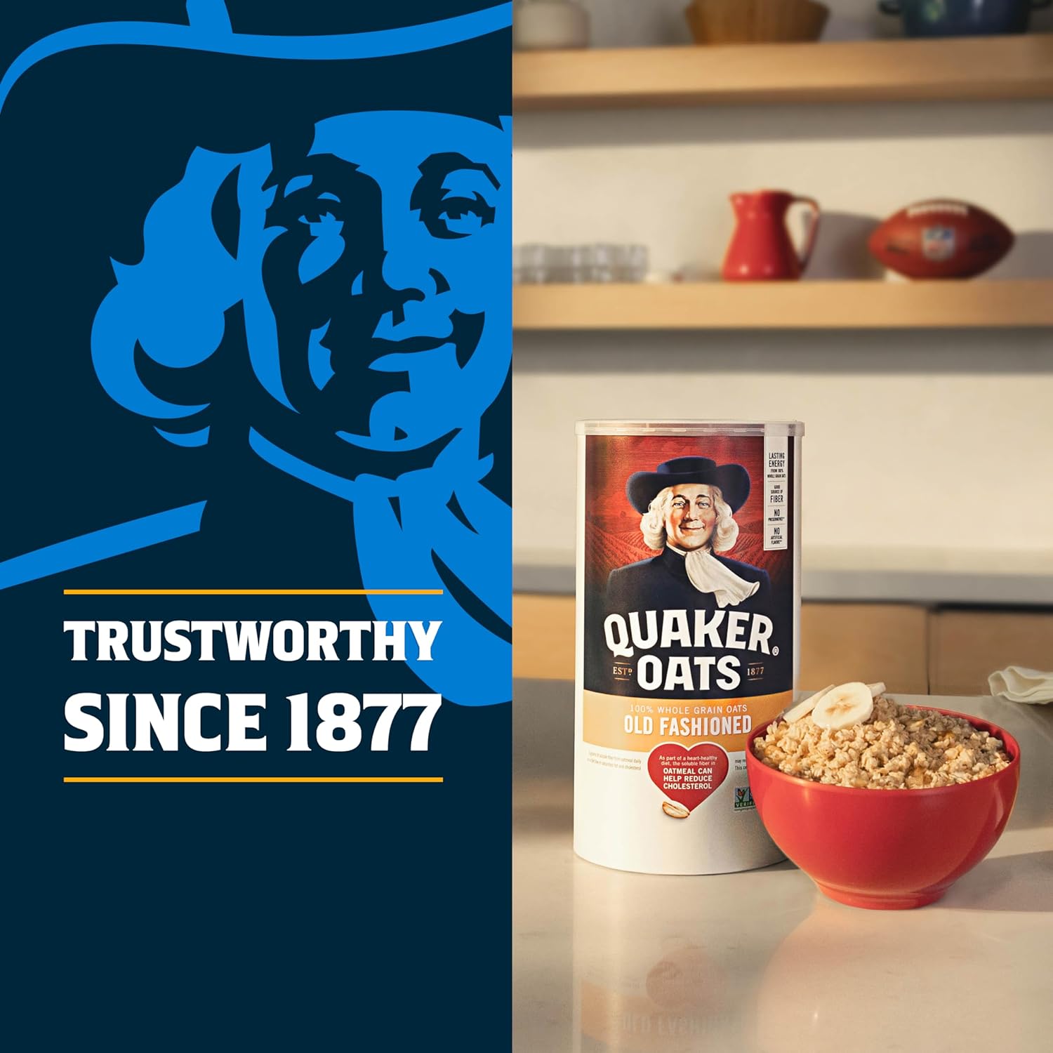 Quaker Old Fashioned Rolled Oats Non GMO Project Verified 2 x 64oz Bags Heart Healthy Whole Grains