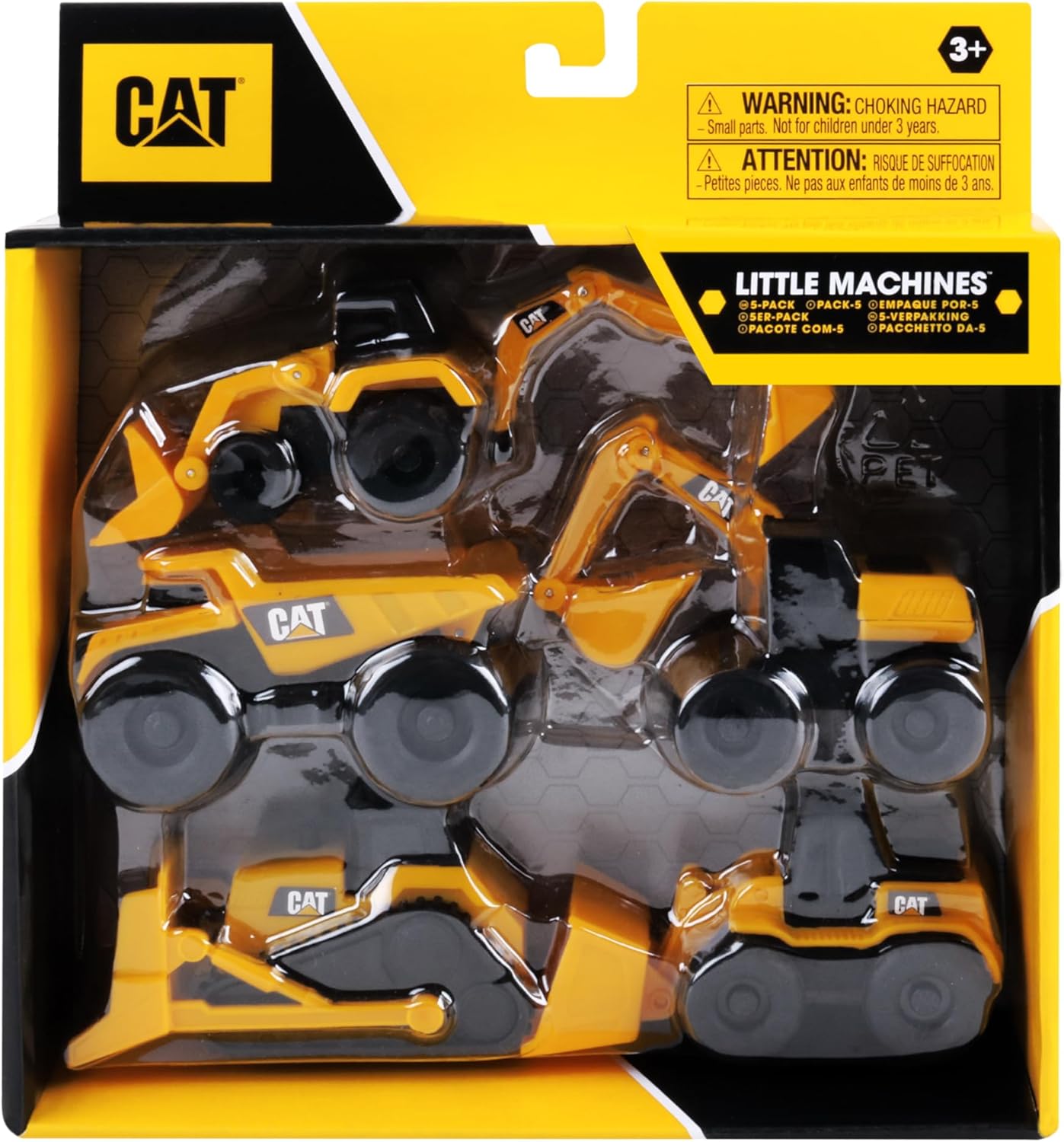 Cat Construction Little Machines 5 Pack - Great Cake Toppers
