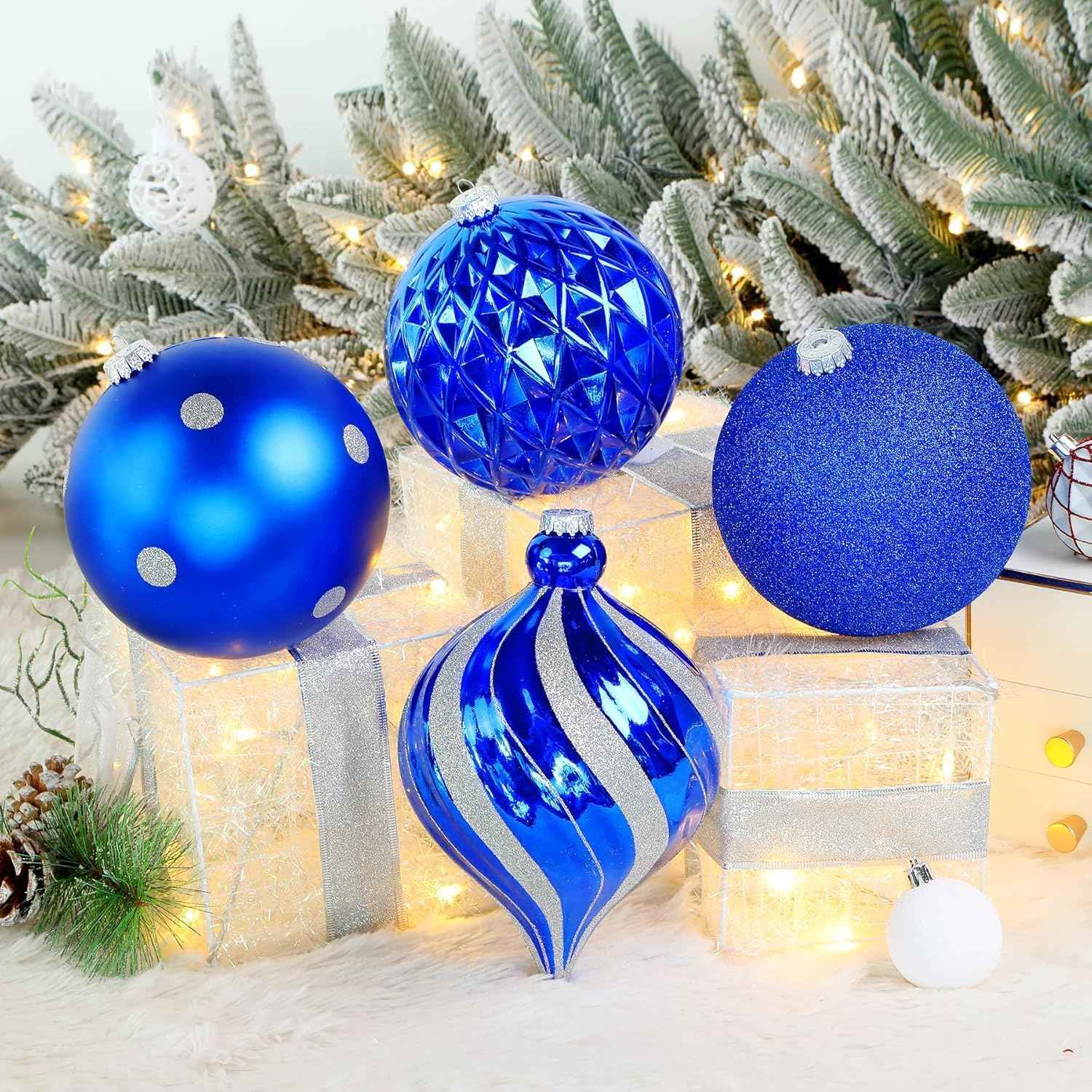 SHareconn 30ct 2.36 Inch Christmas Tree Balls Ornaments, Colored Shatterproof Plastic Decorative Baubles Decorations for Xmas Tree Decor Holiday Party Wedding Decoration (Red & Gold, 60mm)