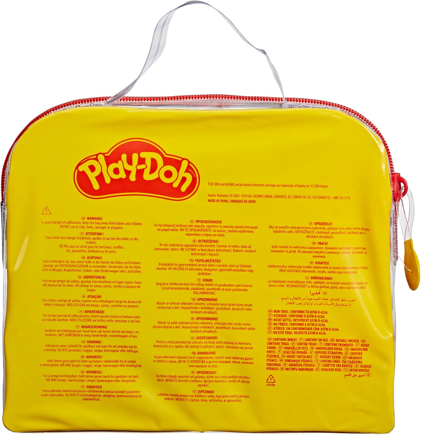 Play-Doh Starter Set 9-Piece Kit with Storage Tote & 4 Modeling Compound Cans, Arts and Crafts for Kids, Back to School Classroom Supplies, Preschool Toys, Ages 3+