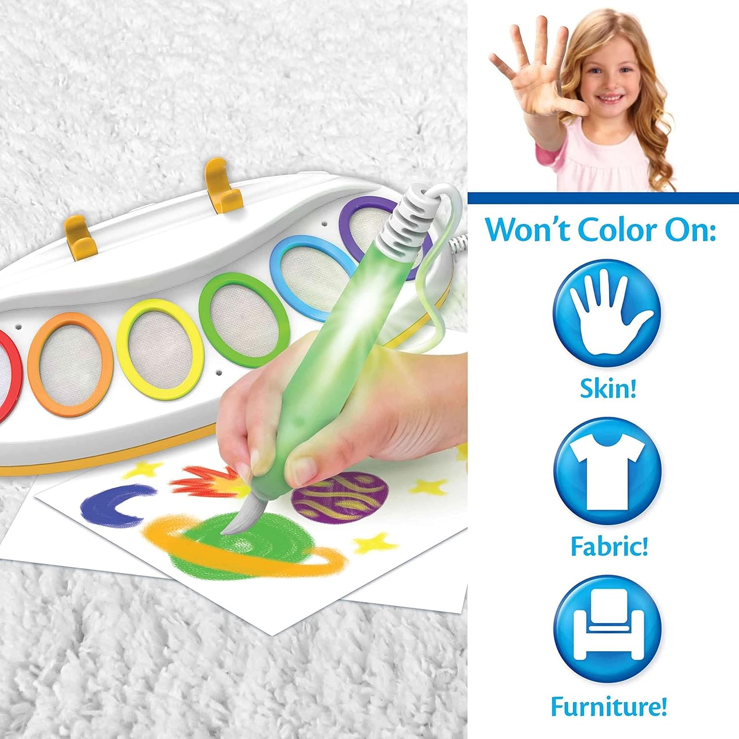 Crayola Color Wonder Magic Light Brush, Mess Free Painting Station for Kids, Gift for Kids, Learning Toddler Activity Toy, Ages 3+