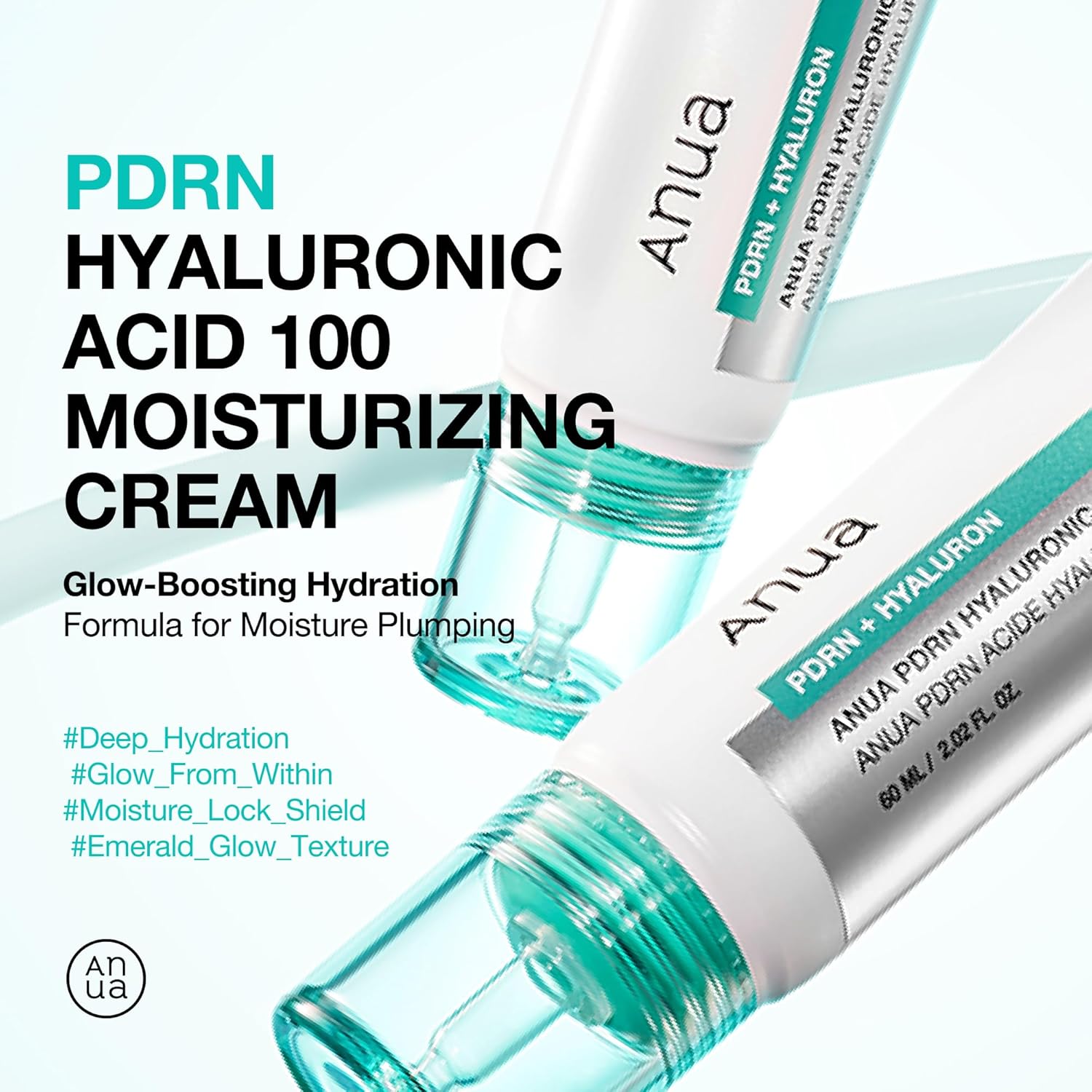 anua pdrn hyaluronic acid 100 moisturizing cream lightweight hydrating moisturizer with salmon pdrn