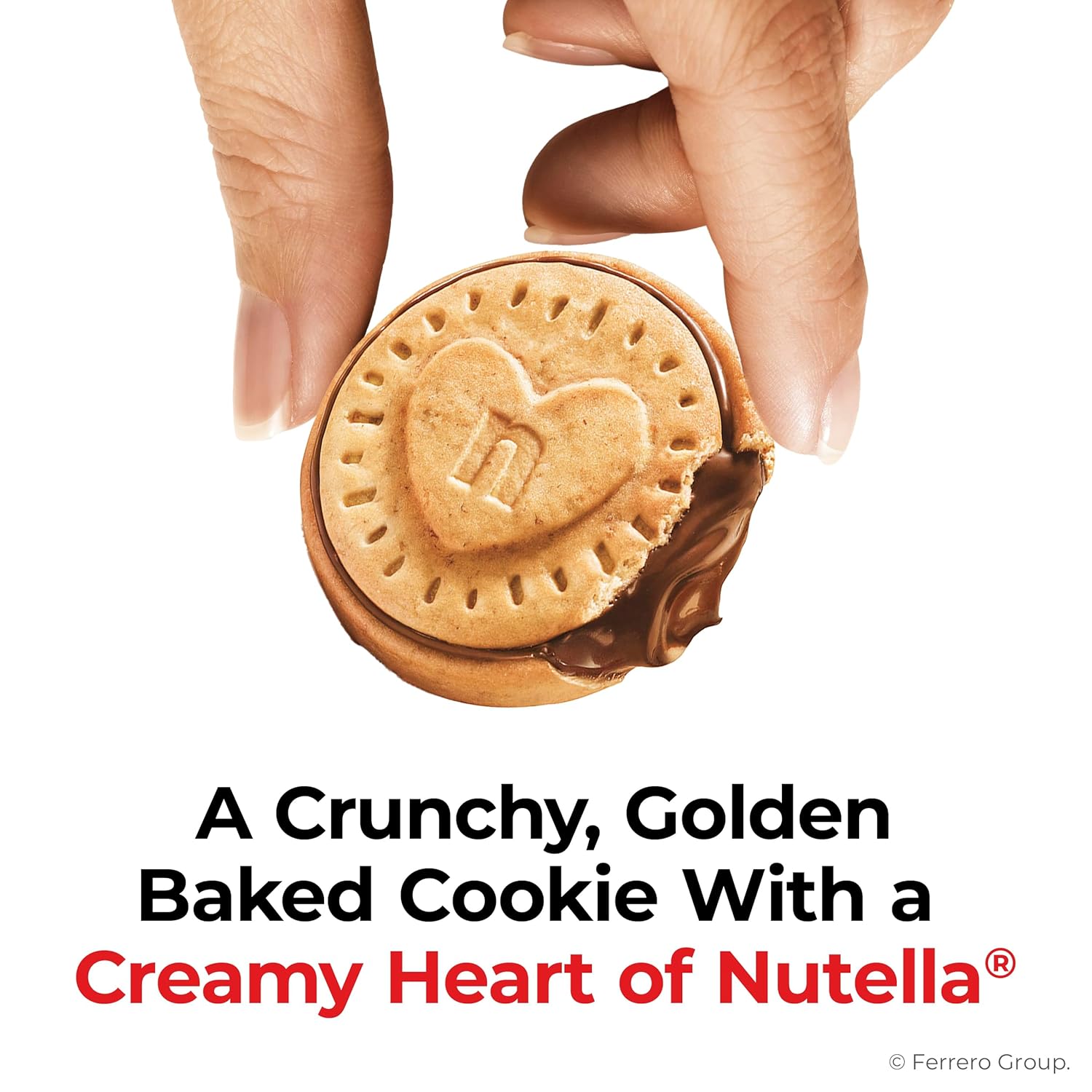 Nutella biscuits cookies filled with hazelnut spread, sweet snack pack, holiday christmas cookies, 9.7 oz