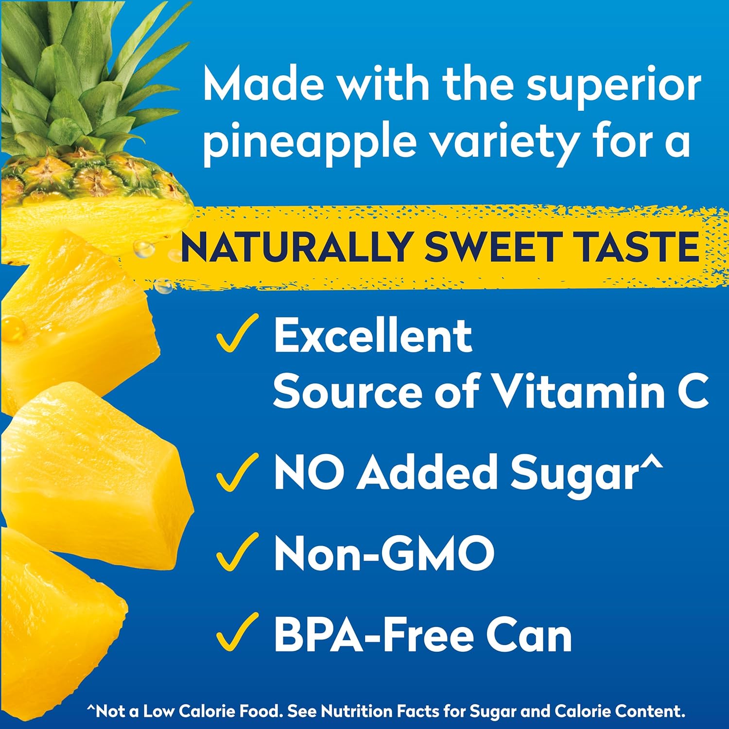 Dole Tropical Gold Pineapple Chunks in 100% Pineapple Juice, Gluten Free, 15.25 Oz, 12 Count