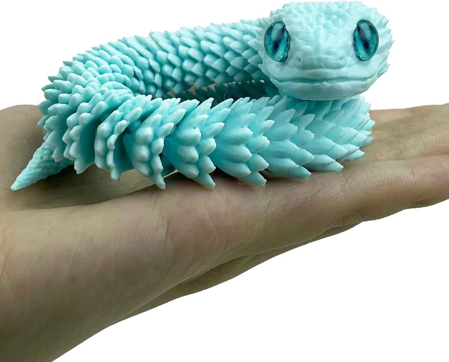 24in 3D Printed Snake Toys, Flexible 3D Printed Animal, Fidget ADHD Snake Toys, Perfect Desk Pet for Animal Collectors, Easter Basket Essentials, Easter Basket Stuffers