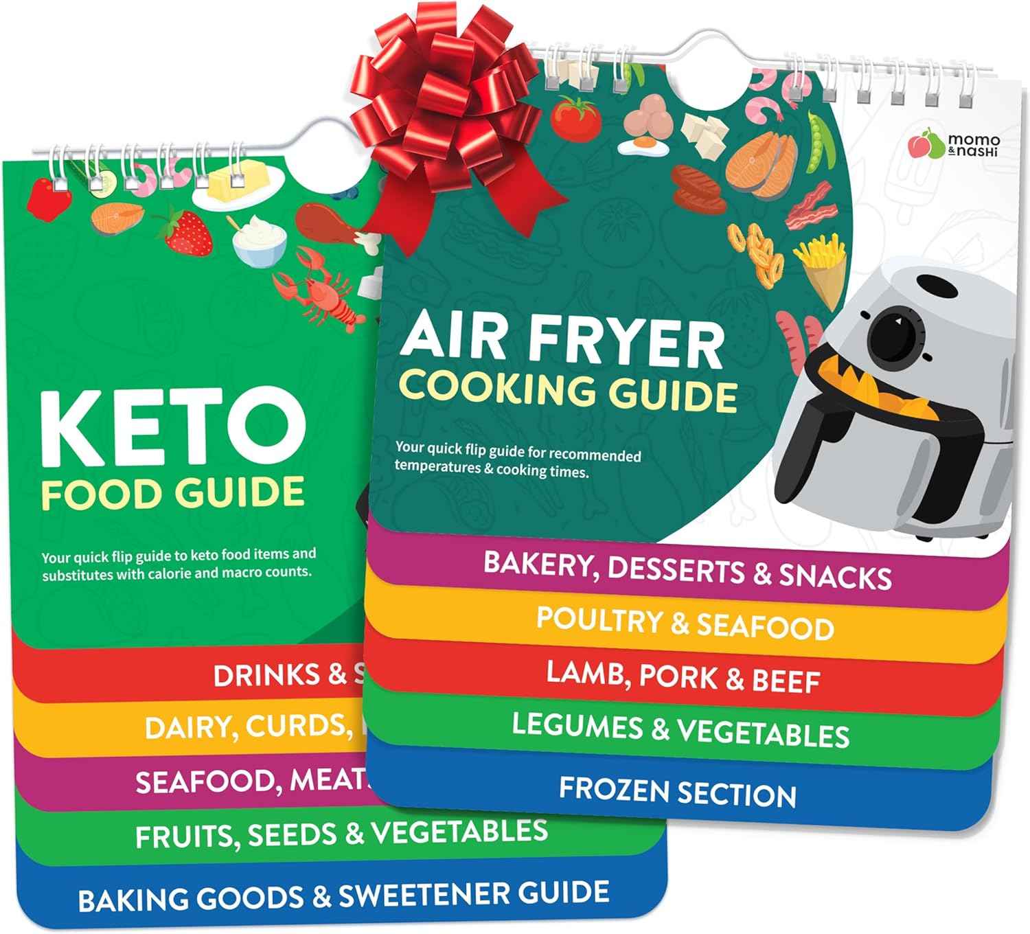 Air Fryer Cheat Sheet Magnets Cooking Guide Booklet - Air Fryer Cookbooks - Air Fryer Liners - Air Fryers Kitchen Gifts Gadgets 2025 and 2026 - Air Fryer Accessories - Air Fryer Cooking Guide