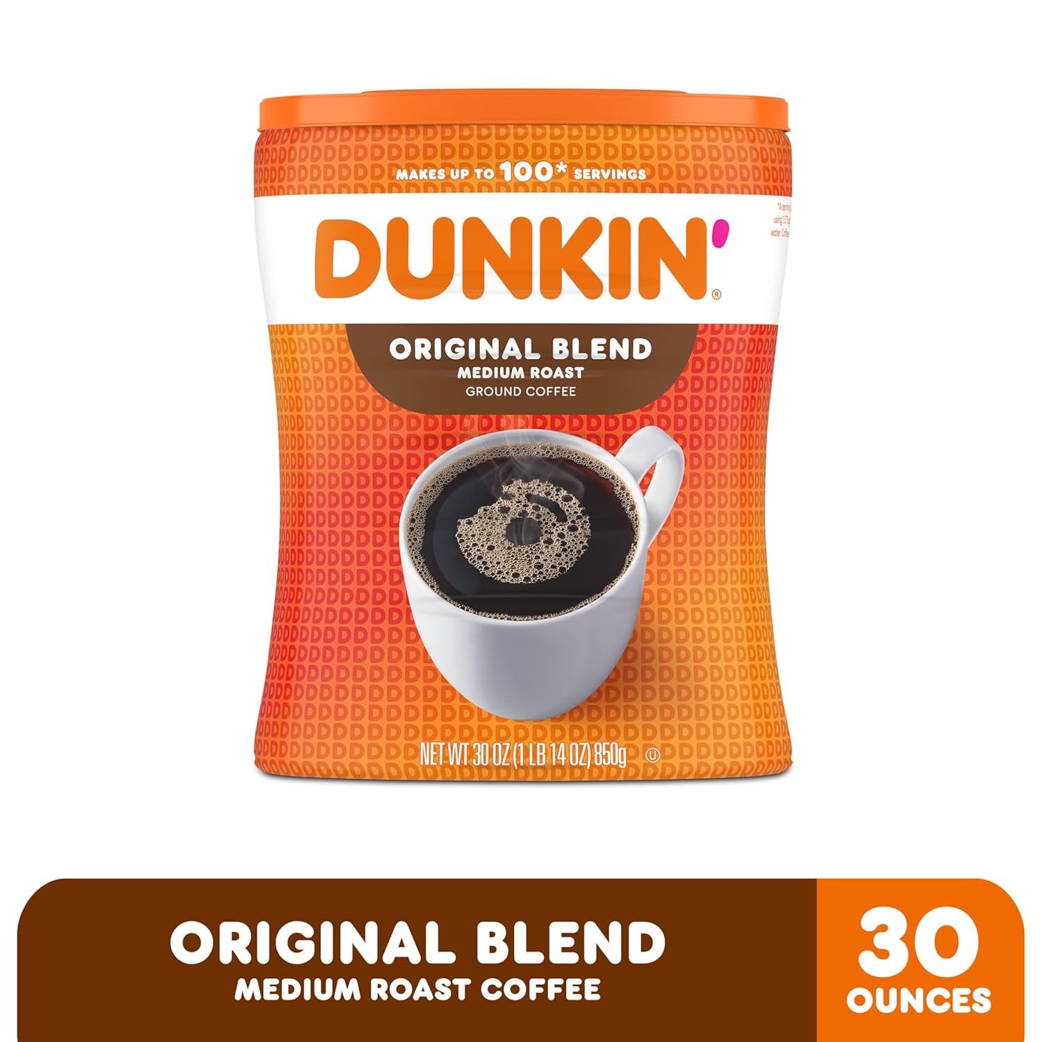 dunkin original blend medium roast 30 ounce ground coffee