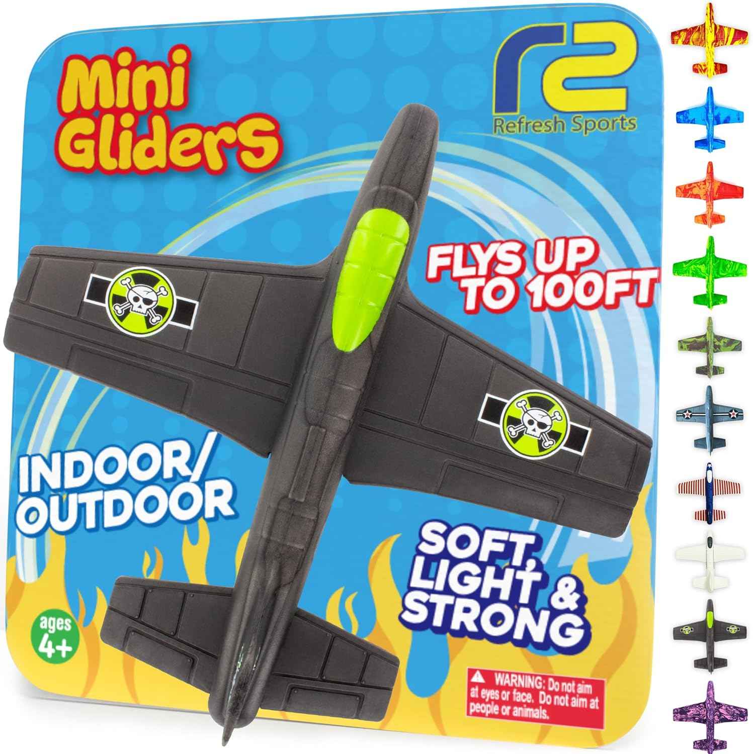 Foam Airplanes - Easter Basket Stuffers for Kids All Ages 4 5 6 7 8 9 10 Year Old - Best Toy Gift - Boy Toys Basket Stuffer Gifts - Fun Easter Gifts for Boys & Girls Party Favors - Air Plane Gift Idea