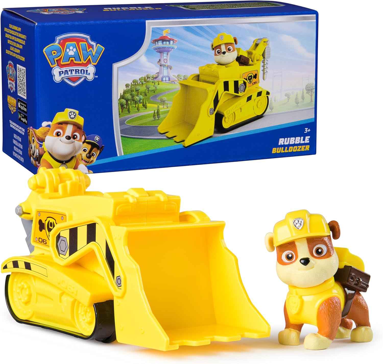 PAW Patrol, Chase’s Patrol Cruiser, Toy Car with Collectible Action Figure, Sustainably Minded Kids Toys for Boys & Girls Ages 3 and Up