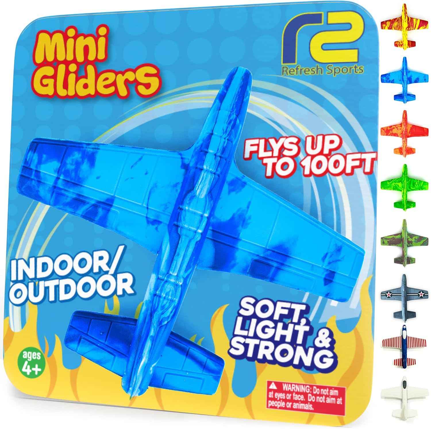 Foam Airplanes - Easter Basket Stuffers for Kids All Ages 4 5 6 7 8 9 10 Year Old - Best Toy Gift - Boy Toys Basket Stuffer Gifts - Fun Easter Gifts for Boys & Girls Party Favors - Air Plane Gift Idea