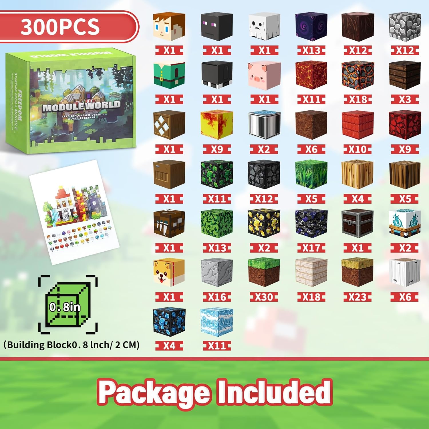 Intoypad 300PCS Magnetic Blocks for Kids, 0.8in Magnetic Building Block Toys for Boys Girls Age 3 4 5 6 7 8 9 10 Magnet Cubes Game Magnetic Tiles STEM Toys Christmas Birthday Gifts for Kids Toddlers