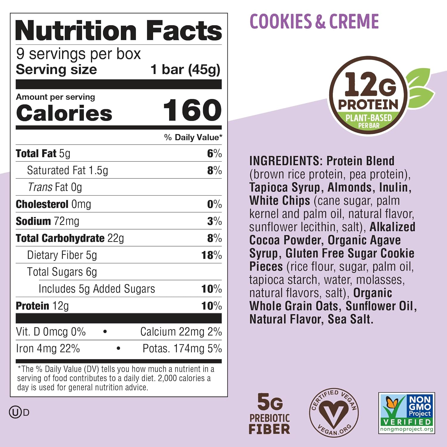 lenny-and-larrys-cookie-fied-protein-bar-9x45g-cookies-creme-vegan-protein-bar