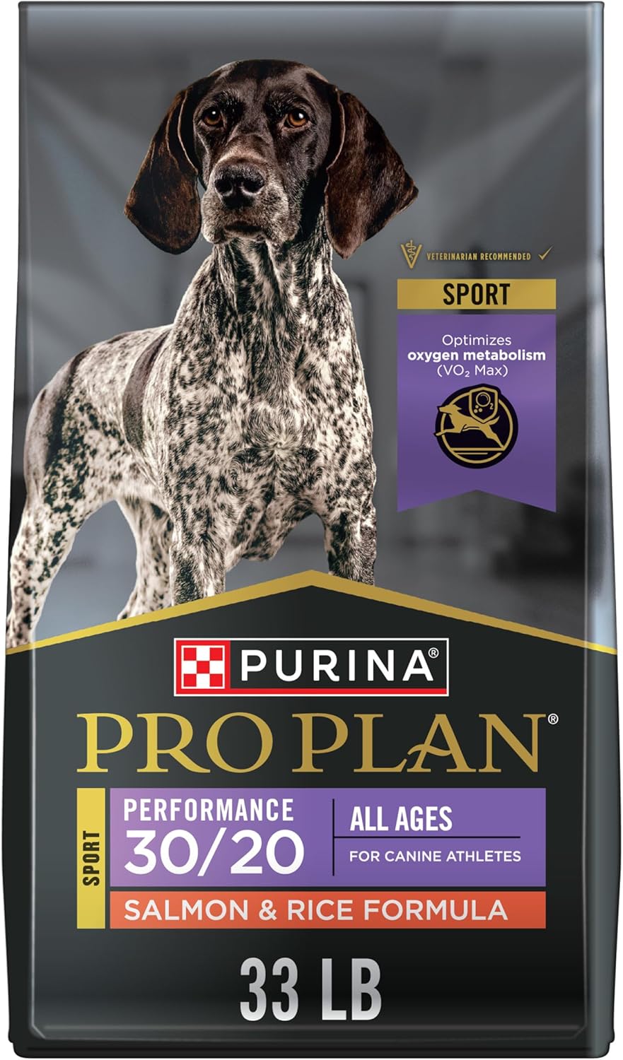 purina pro plan high protein salmon and rice dog food, 33 lb bag, dry formula