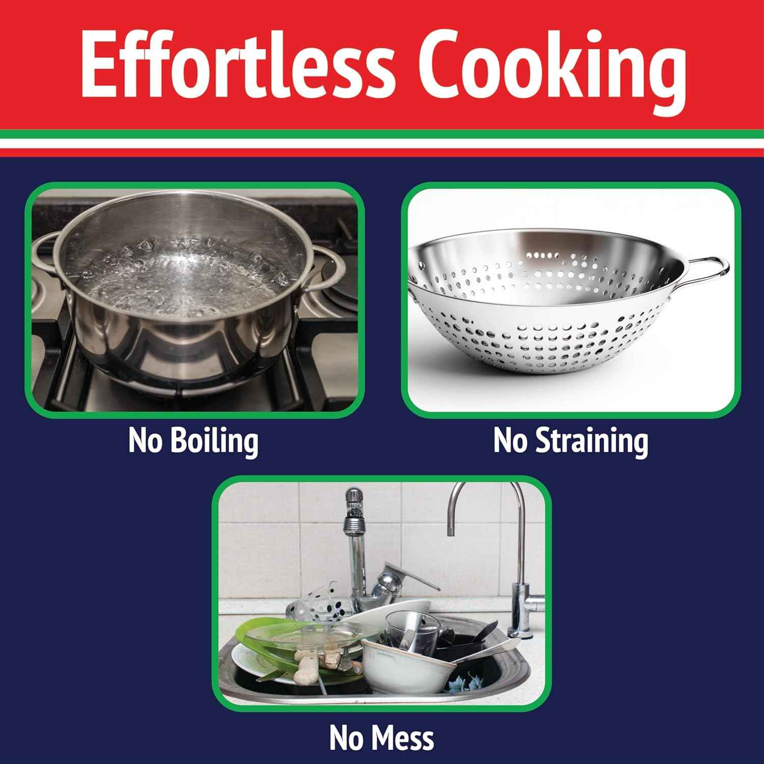 The Original Fasta Pasta Microwave Cooker with Lid & Built-in Strainer-No More Messes, Waiting for Water to Boil, or Sticky Noodles-Perfect Al Dente Pasta Every time- Patented Design, It Really Works