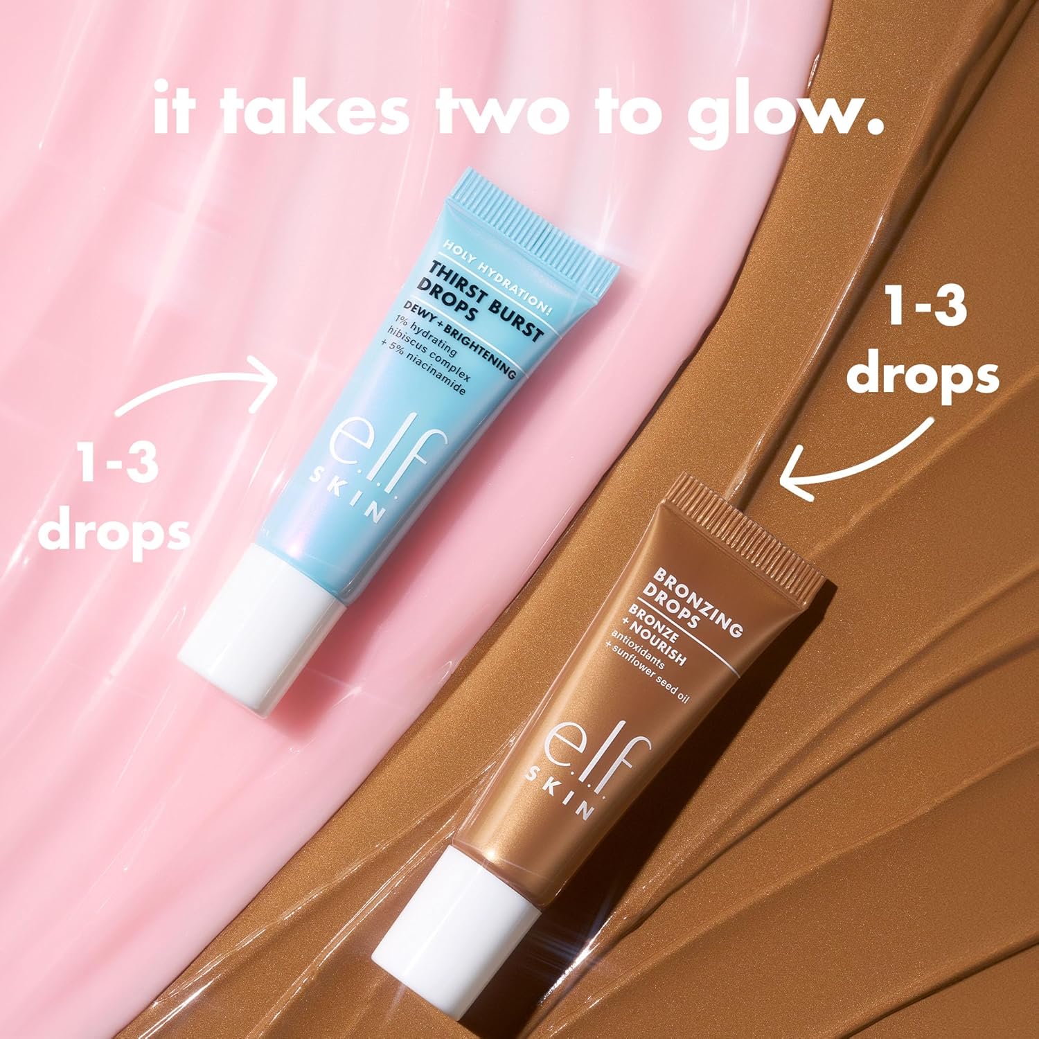 e.l.f. skin holy hydration hydrating and glow booster serum duo
